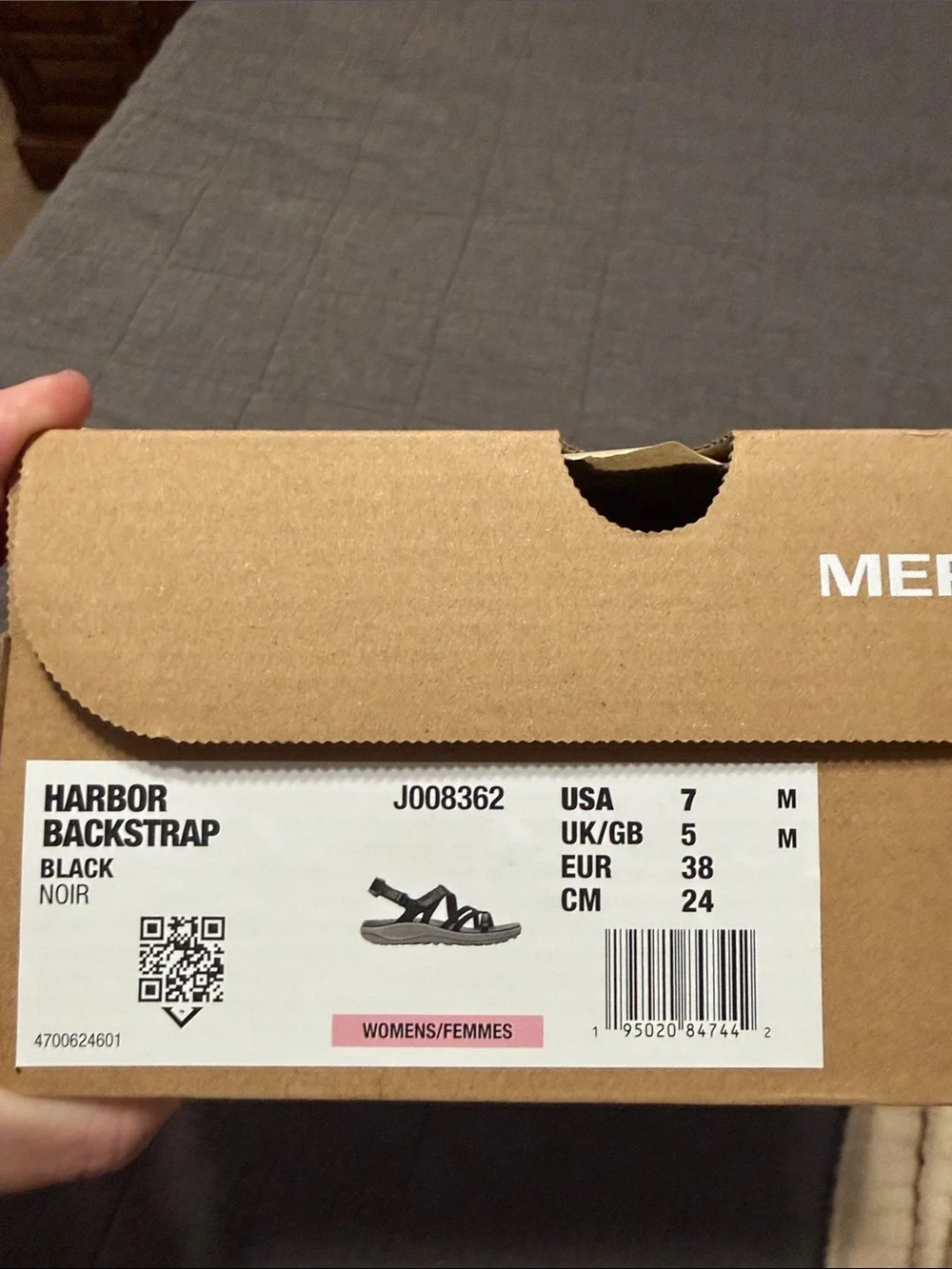 Merrell Women's Black Strappy Comfort Sandals